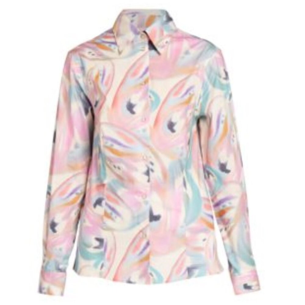 NWT Butterfly Wings Stretch-Cotton Shirt Etro